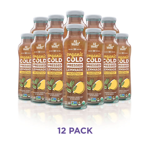 Organic Cold-Pressed Half Iced Tea & Half Lemonade - 6 or 12 PK