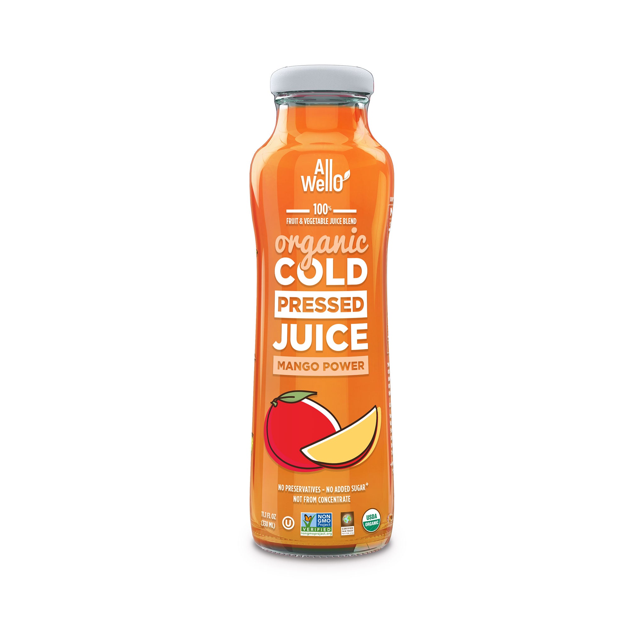 Organic Mango Power Cold-Pressed Juice or 12 PK – AllWellO