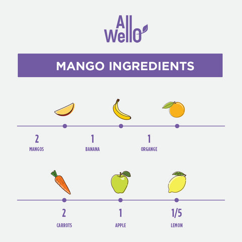 Organic Mango Power Cold-Pressed Juice - 6 or 12 PK
