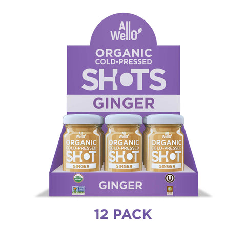 Organic Cold-Pressed Ginger Shot - 6 or 12 PK