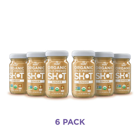 Organic Cold-Pressed Ginger Shot - 6 or 12 PK