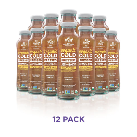 Organic Cold-Pressed Half Iced Tea & Half Lemonade - 6 or 12 PK
