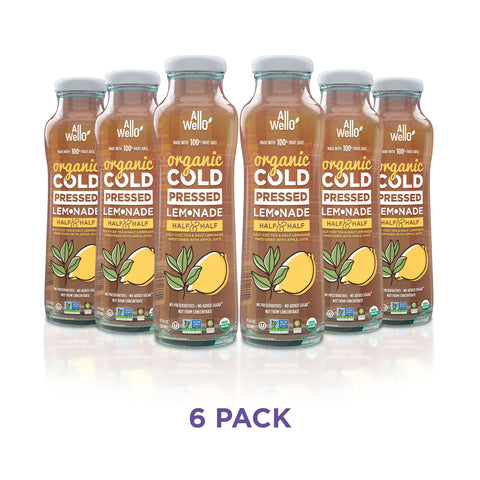 Organic Cold-Pressed Half Iced Tea & Half Lemonade - 12 Pack