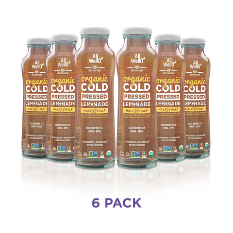 Organic Cold-Pressed Half Iced Tea & Half Lemonade - 6 or 12 PK