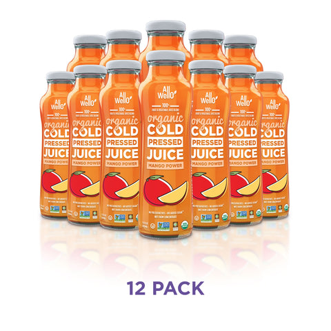 AllWellO Organic Cold-Pressed Mango Power - 12-Pack