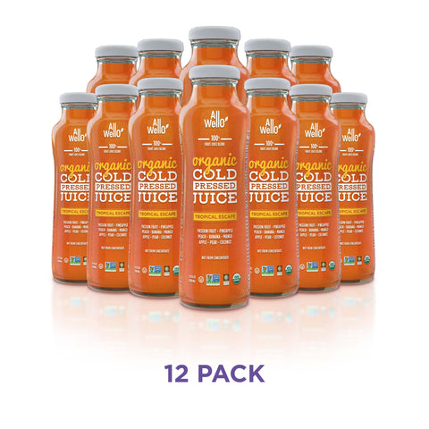 Pack of organic tropical Juice