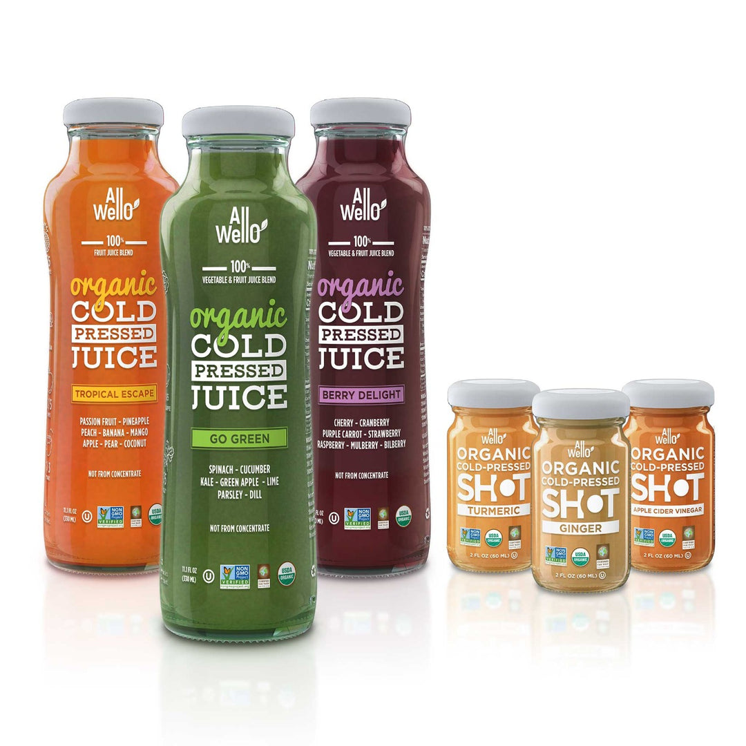 AllWellO Organic ColdPressed Juices & Wellness Shots